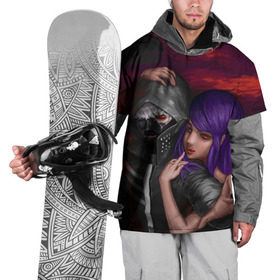 Накидка на куртку 3D с принтом Love в Курске, 100% полиэстер |  | Тематика изображения на принте: anime | ghoul | tokyo | tokyo ghoul | гуль