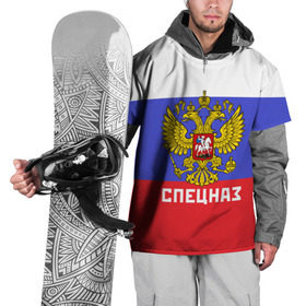 Накидка на куртку 3D с принтом Спецназ, герб и флаг России в Курске, 100% полиэстер |  | Тематика изображения на принте: орел | отряд | рф | специального назначения | триколор