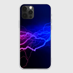 Чехол для iPhone 12 Pro Max с принтом Столкновение энергии в Курске, Силикон |  | молния | разряд | электричество | яркий