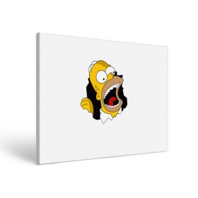 Холст прямоугольный с принтом The Simpsons в Курске, 100% ПВХ |  | гомер | крик | симпсоны | спрингфилд