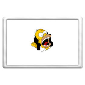 Магнит 45*70 с принтом The Simpsons в Курске, Пластик | Размер: 78*52 мм; Размер печати: 70*45 | гомер | крик | симпсоны | спрингфилд