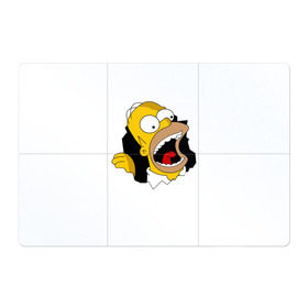 Магнитный плакат 3Х2 с принтом The Simpsons в Курске, Полимерный материал с магнитным слоем | 6 деталей размером 9*9 см | гомер | крик | симпсоны | спрингфилд