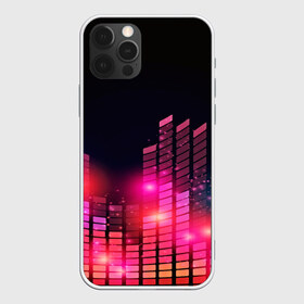 Чехол для iPhone 12 Pro Max с принтом Equalizer light в Курске, Силикон |  | color | colour | glim | glow | light | lights | shine | world