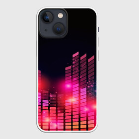 Чехол для iPhone 13 mini с принтом Equalizer light в Курске,  |  | Тематика изображения на принте: color | colour | glim | glow | light | lights | shine | world