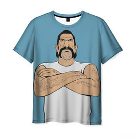 Мужская футболка 3D с принтом Кохонес в Курске, 100% полиэфир | прямой крой, круглый вырез горловины, длина до линии бедер | Тематика изображения на принте: grand theft auto | gta | vice city | вайс сити | гта