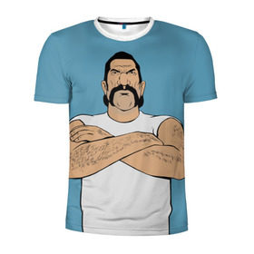 Мужская футболка 3D спортивная с принтом Кохонес в Курске, 100% полиэстер с улучшенными характеристиками | приталенный силуэт, круглая горловина, широкие плечи, сужается к линии бедра | grand theft auto | gta | vice city | вайс сити | гта