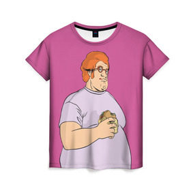 Женская футболка 3D с принтом Табби в Курске, 100% полиэфир ( синтетическое хлопкоподобное полотно) | прямой крой, круглый вырез горловины, длина до линии бедер | Тематика изображения на принте: grand theft auto | gta | vice city | вайс сити | гта