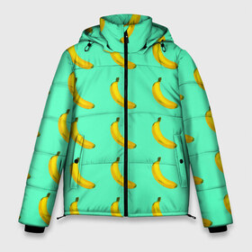 Мужская зимняя куртка 3D с принтом Banana в Курске, верх — 100% полиэстер; подкладка — 100% полиэстер; утеплитель — 100% полиэстер | длина ниже бедра, свободный силуэт Оверсайз. Есть воротник-стойка, отстегивающийся капюшон и ветрозащитная планка. 

Боковые карманы с листочкой на кнопках и внутренний карман на молнии. | banana | fruits | vegan | vegetables | vegetarian | банан | веган | вегетарианство | еда | овощи | фрукты