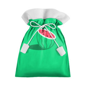Подарочный 3D мешок с принтом Арбуз в Курске, 100% полиэстер | Размер: 29*39 см | Тематика изображения на принте: fruits | vegan | vegetables | vegetarian | веган | вегетарианство | еда | овощи | фрукты