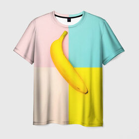 Мужская футболка 3D с принтом Banana в Курске, 100% полиэфир | прямой крой, круглый вырез горловины, длина до линии бедер | 