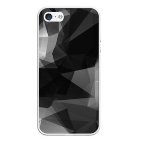 Чехол для iPhone 5/5S матовый с принтом Camo - Black & White (Чёрно-белый камуфляж) в Курске, Силикон | Область печати: задняя сторона чехла, без боковых панелей | Тематика изображения на принте: 0x000000123 | camo | камуфляж | чёрно белый