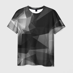 Мужская футболка 3D с принтом Camo - Black & White (Чёрно-белый камуфляж) в Курске, 100% полиэфир | прямой крой, круглый вырез горловины, длина до линии бедер | 0x000000123 | camo | камуфляж | чёрно белый