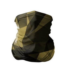 Бандана-труба 3D с принтом Camo - Black & Yellow (Чёрно-жёлтый камуфляж) в Курске, 100% полиэстер, ткань с особыми свойствами — Activecool | плотность 150‒180 г/м2; хорошо тянется, но сохраняет форму | 0x000000123 | camo | камуфляж