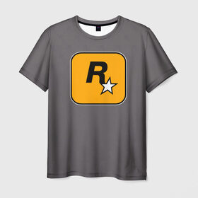 Мужская футболка 3D с принтом Rockstar Games в Курске, 100% полиэфир | прямой крой, круглый вырез горловины, длина до линии бедер | Тематика изображения на принте: carl johnson | grand theft auto | gta | los santos | sa | san andreas | гта