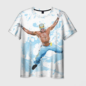Мужская футболка 3D с принтом Рей Мистерио в Курске, 100% полиэфир | прямой крой, круглый вырез горловины, длина до линии бедер | wrestling