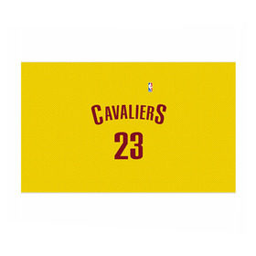 Бумага для упаковки 3D с принтом Форма Cavaliers Cleveland жёлтая в Курске, пластик и полированная сталь | круглая форма, металлическое крепление в виде кольца | Тематика изображения на принте: nba