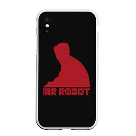 Чехол для iPhone XS Max матовый с принтом Mr Robot в Курске, Силикон | Область печати: задняя сторона чехла, без боковых панелей | mister | robot | мистер робот