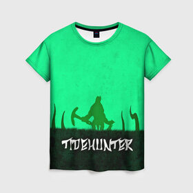Женская футболка 3D с принтом TIDEHUNTER в Курске, 100% полиэфир ( синтетическое хлопкоподобное полотно) | прямой крой, круглый вырез горловины, длина до линии бедер | 