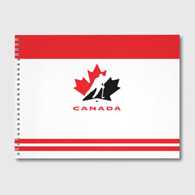 Альбом для рисования с принтом TEAM CANADA в Курске, 100% бумага
 | матовая бумага, плотность 200 мг. | Тематика изображения на принте: 2017 | canada | team | teamcanada | канада | мира | россия | хоккей | чемпионат | чм2017
