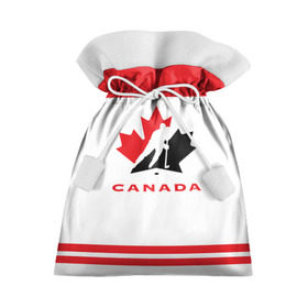 Подарочный 3D мешок с принтом TEAM CANADA в Курске, 100% полиэстер | Размер: 29*39 см | Тематика изображения на принте: 2017 | canada | team | teamcanada | канада | мира | россия | хоккей | чемпионат | чм2017