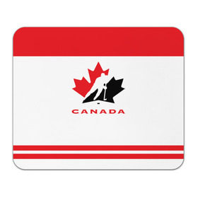 Коврик прямоугольный с принтом TEAM CANADA в Курске, натуральный каучук | размер 230 х 185 мм; запечатка лицевой стороны | 2017 | canada | team | teamcanada | канада | мира | россия | хоккей | чемпионат | чм2017
