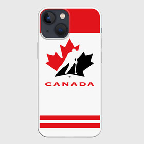 Чехол для iPhone 13 mini с принтом TEAM CANADA в Курске,  |  | 2017 | canada | team | teamcanada | канада | мира | россия | хоккей | чемпионат | чм2017