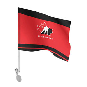 Флаг для автомобиля с принтом TEAM CANADA в Курске, 100% полиэстер | Размер: 30*21 см | 2017 | canada | hochey | team | teamcanada | канада | мира | россия | хоккей | чемпионат | чм2017