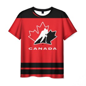 Мужская футболка 3D с принтом TEAM CANADA в Курске, 100% полиэфир | прямой крой, круглый вырез горловины, длина до линии бедер | 2017 | canada | hochey | team | teamcanada | канада | мира | россия | хоккей | чемпионат | чм2017