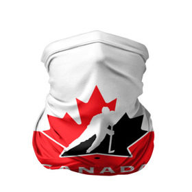 Бандана-труба 3D с принтом TEAM CANADA в Курске, 100% полиэстер, ткань с особыми свойствами — Activecool | плотность 150‒180 г/м2; хорошо тянется, но сохраняет форму | 2017 | canada | hochey | team | teamcanada | канада | мира | россия | хоккей | чемпионат | чм2017