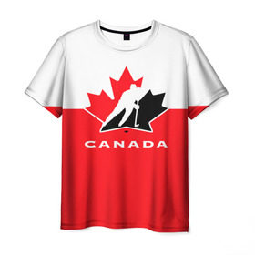 Мужская футболка 3D с принтом TEAM CANADA в Курске, 100% полиэфир | прямой крой, круглый вырез горловины, длина до линии бедер | 2017 | canada | hochey | team | teamcanada | канада | мира | россия | хоккей | чемпионат | чм2017