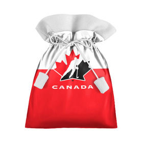 Подарочный 3D мешок с принтом TEAM CANADA в Курске, 100% полиэстер | Размер: 29*39 см | Тематика изображения на принте: 2017 | canada | hochey | team | teamcanada | канада | мира | россия | хоккей | чемпионат | чм2017