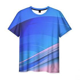 Мужская футболка 3D с принтом Волны материи в Курске, 100% полиэфир | прямой крой, круглый вырез горловины, длина до линии бедер | 3d | абстракция | волны | другие | краска | линии | оптические | полосы | прикольные | разводы | узоры | фрактал | цветные | яркие
