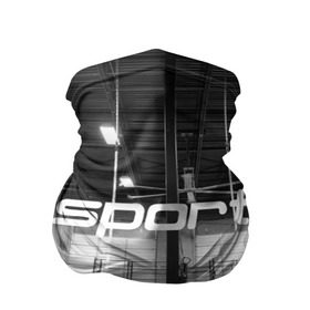 Бандана-труба 3D с принтом Спортзал в Курске, 100% полиэстер, ткань с особыми свойствами — Activecool | плотность 150‒180 г/м2; хорошо тянется, но сохраняет форму | crossfit | атлетика | зал | качалка | кроссфит | тренажер | тяжелая | фитнес