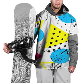 Накидка на куртку 3D с принтом Стильная геометрия в Курске, 100% полиэстер |  | 3d | geometry | pop art | triangle | абстракция | другие | поп арт | яркие
