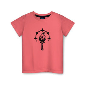 Детская футболка хлопок с принтом Darkest Dungeon в Курске, 100% хлопок | круглый вырез горловины, полуприлегающий силуэт, длина до линии бедер | 
