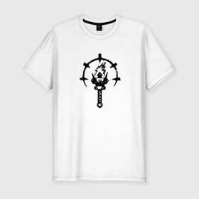 Мужская футболка премиум с принтом Darkest Dungeon в Курске, 92% хлопок, 8% лайкра | приталенный силуэт, круглый вырез ворота, длина до линии бедра, короткий рукав | 