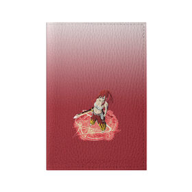 Обложка для паспорта матовая кожа с принтом Erza Scarlet (Fairy Tail) в Курске, натуральная матовая кожа | размер 19,3 х 13,7 см; прозрачные пластиковые крепления | 