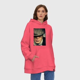 Худи SuperOversize хлопок с принтом Peaky Blinders в Курске, 70% хлопок, 30% полиэстер, мягкий начес внутри | карман-кенгуру, эластичная резинка на манжетах и по нижней кромке, двухслойный капюшон
 | бандиты | бритва | острые козырьки