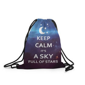 Рюкзак-мешок 3D с принтом A sky full of stars в Курске, 100% полиэстер | плотность ткани — 200 г/м2, размер — 35 х 45 см; лямки — толстые шнурки, застежка на шнуровке, без карманов и подкладки | 