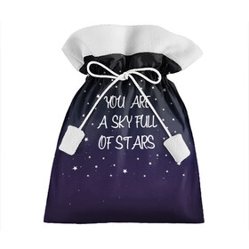 Подарочный 3D мешок с принтом Sky в Курске, 100% полиэстер | Размер: 29*39 см | Тематика изображения на принте: chris martin | coldplay | night | sky | stars | звезды | колдплей | крис мартин | небо