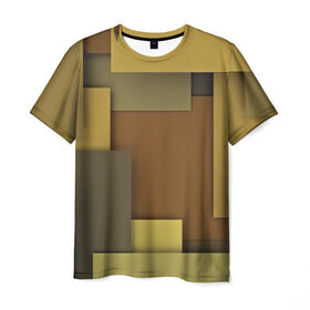 Мужская футболка 3D с принтом Geometry texture в Курске, 100% полиэфир | прямой крой, круглый вырез горловины, длина до линии бедер | 