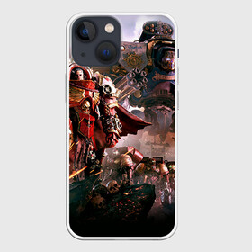 Чехол для iPhone 13 mini с принтом WH40k Angelos в Курске,  |  | dawn | eldar | war | warhammer | wh | wh40k | вархаммер | ваха | эльдар | эльдары