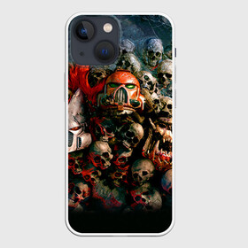 Чехол для iPhone 13 mini с принтом WH40k черепа в Курске,  |  | dawn | eldar | war | warhammer | wh | wh40k | вархаммер | ваха | эльдар | эльдары