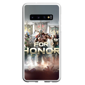 Чехол для Samsung Galaxy S10 с принтом For honor 4 в Курске, Силикон | Область печати: задняя сторона чехла, без боковых панелей | Тематика изображения на принте: for honor | honor | samurai | templar | viking | vikings | викинг | крестоносец | самурай | тамплиер