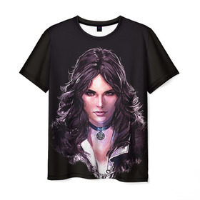 Мужская футболка 3D с принтом Йенифер 1 в Курске, 100% полиэфир | прямой крой, круглый вырез горловины, длина до линии бедер | gwent | witcher | ведьмак | гвинт | геральт | йеннифер