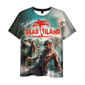 Мужская футболка 3D с принтом Dead island 8 в Курске, 100% полиэфир | прямой крой, круглый вырез горловины, длина до линии бедер | dead | island | repticide | zombie | дэд айлэнд | зомби | мозги
