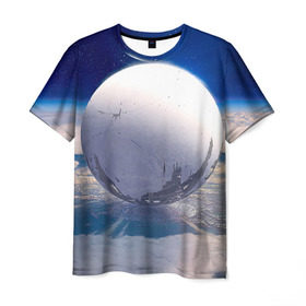 Мужская футболка 3D с принтом Destiny 3 в Курске, 100% полиэфир | прямой крой, круглый вырез горловины, длина до линии бедер | destiny | дестени | дэстэни | космос