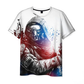 Мужская футболка 3D с принтом Destiny 5 в Курске, 100% полиэфир | прямой крой, круглый вырез горловины, длина до линии бедер | destiny | дестени | дэстэни | космос