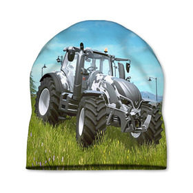 Шапка 3D с принтом Farming simulator 1 в Курске, 100% полиэстер | универсальный размер, печать по всей поверхности изделия | Тематика изображения на принте: farming | simulator | трактор | фермер
