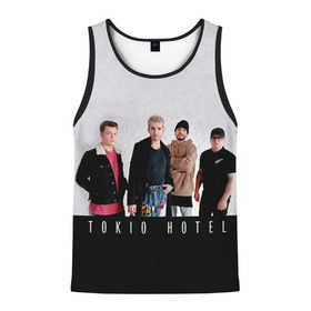 Мужская майка 3D с принтом Tokio Hotel в Курске, 100% полиэстер | круглая горловина, приталенный силуэт, длина до линии бедра. Пройма и горловина окантованы тонкой бейкой | 2017 | dream machine | tokio hotel | билл каулитц | георг листинг | густав шефер | токийский отель | том каулиц